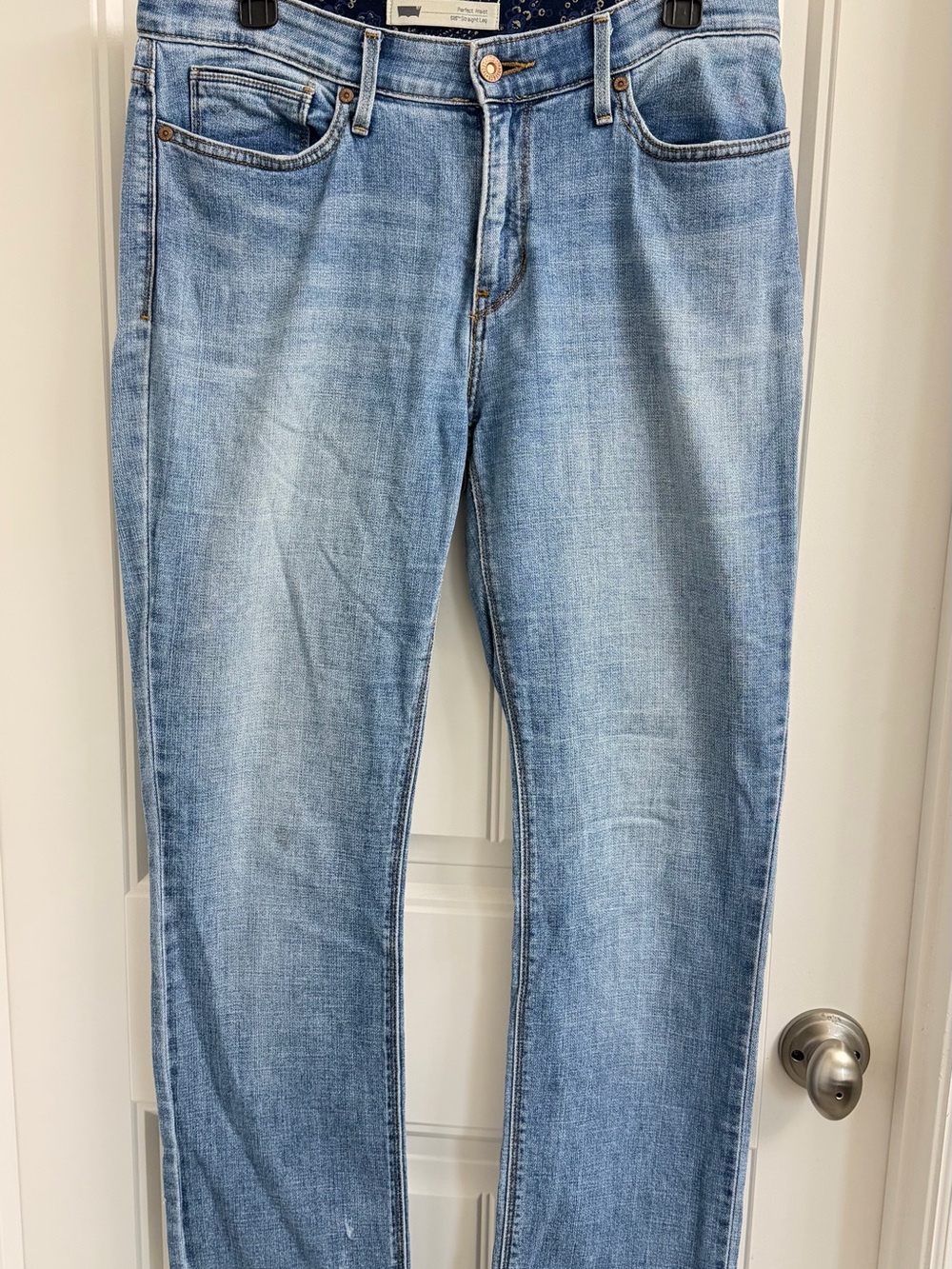 Light Blue Women’s Straight-Leg Jeans